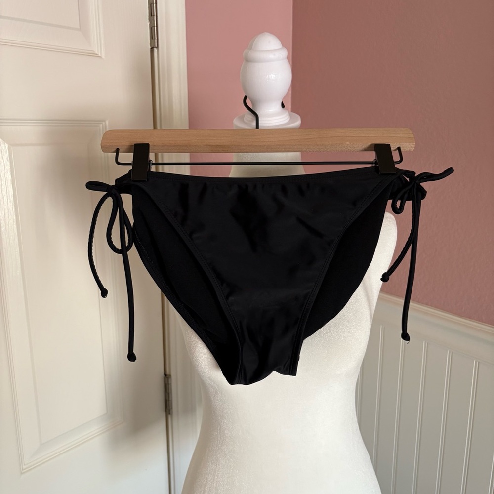 Black String Bikini Bottom size Large